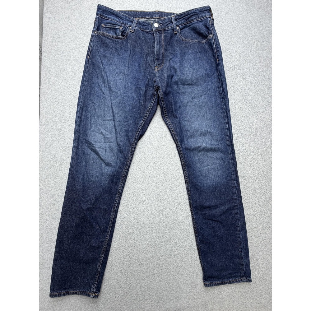 Bonobos Jeans Mens 35x34 Dark Wash Blue Slim Straight Stretch Denim Pants Casual